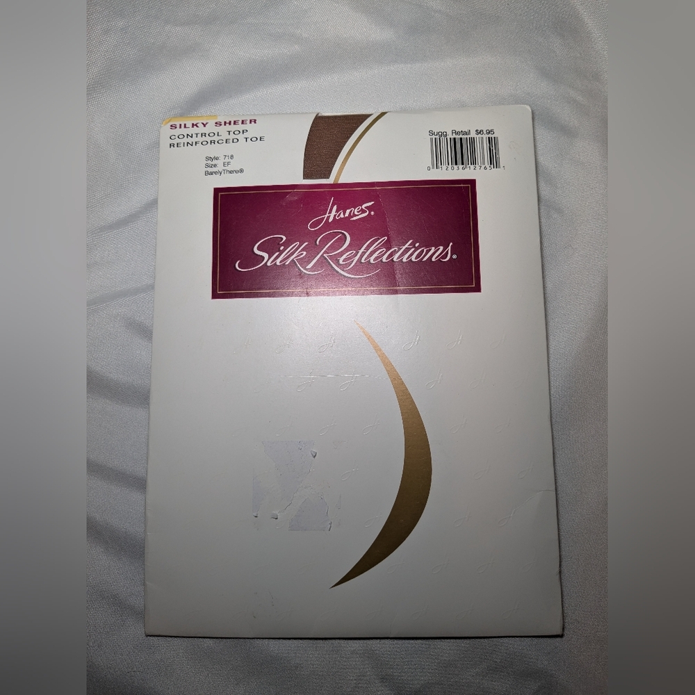 Vintage 2002 Hanes Silk Reflection Hosiery Style 718 Size EF